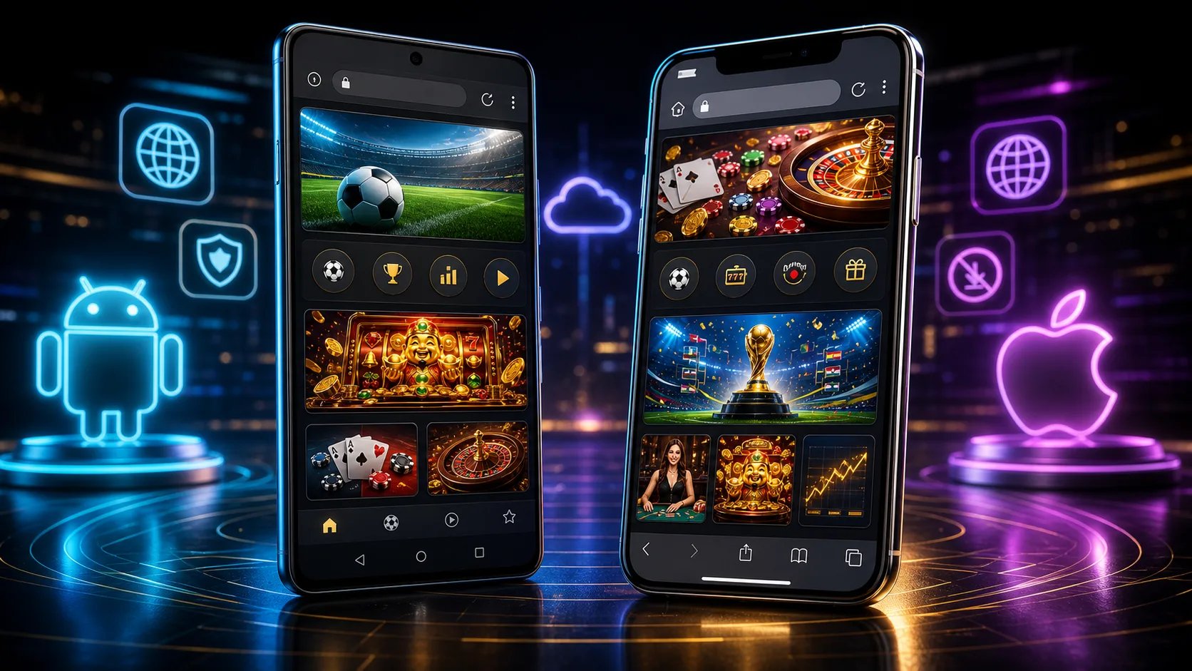 Experiência rolletto compatível com Android e iOS no navegador mobile
